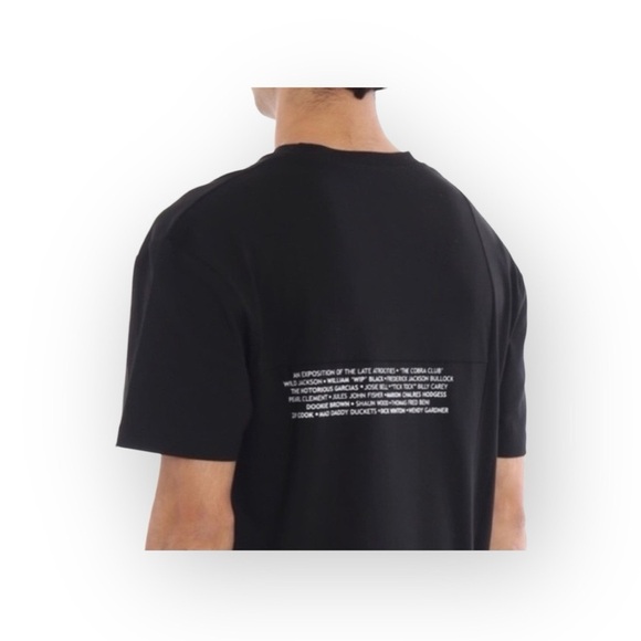 new McQ • Alexander McQueen ★ Cobra Club Patchwork Tee T Shirt ★ Black Large ★ - Picture 12 of 17